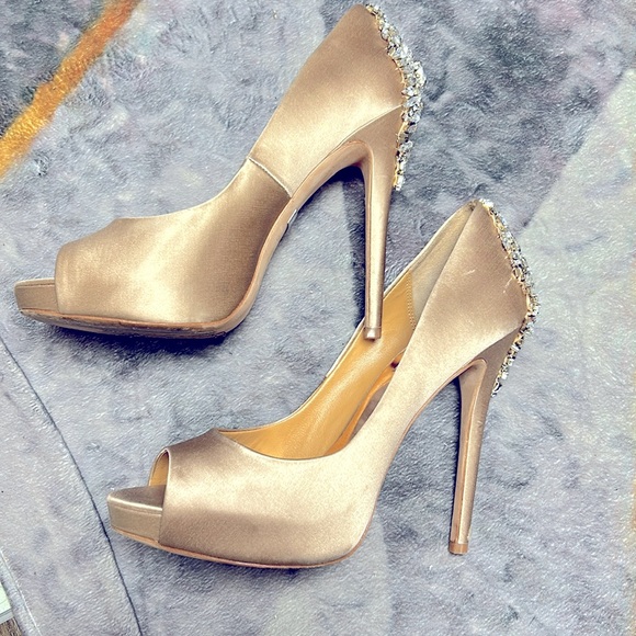 Badgley Mischka authentic used only once shoes so so stunning paid 460$ usa 8,5 - Picture 8 of 9